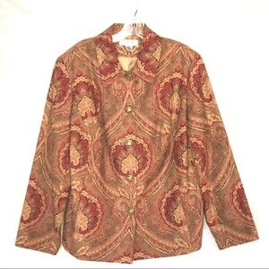 Judith Hart Orange Yellow Blazer Jacket Women 16W